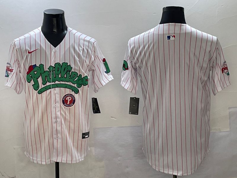 Men Philadelphia Phillies Blank White Fourth generation Joint Name Nike 2025 MLB Jersey style 3->philadelphia phillies->MLB Jersey